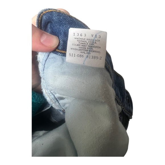 Vintage 80’s Orange Tab Levi Denim Jeans Size - Picture 9 of 10